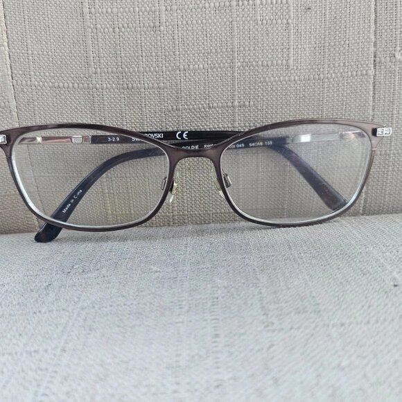 Swarovski Women Eyeglasses Frame GOLDIE SW5187 54[]16 135 Eyewear Brown Glasses - Picture 6 of 12
